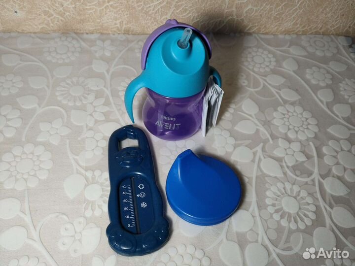 Новый поильник-непроливайка Avent, с трубочкой