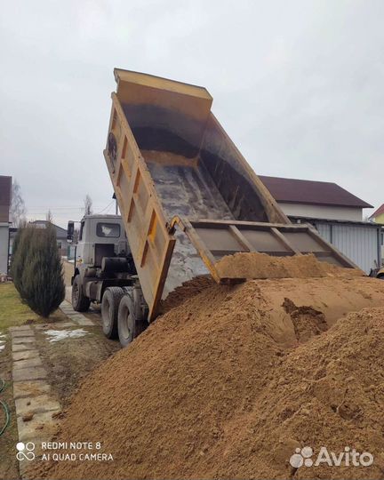 Песок карьерный с доставкой