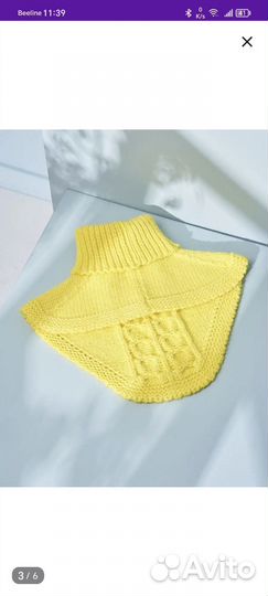 Комплект шапка и шарф (манишка) женские