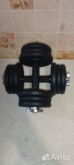Гантел разборная чугунная вес 11, 5кг