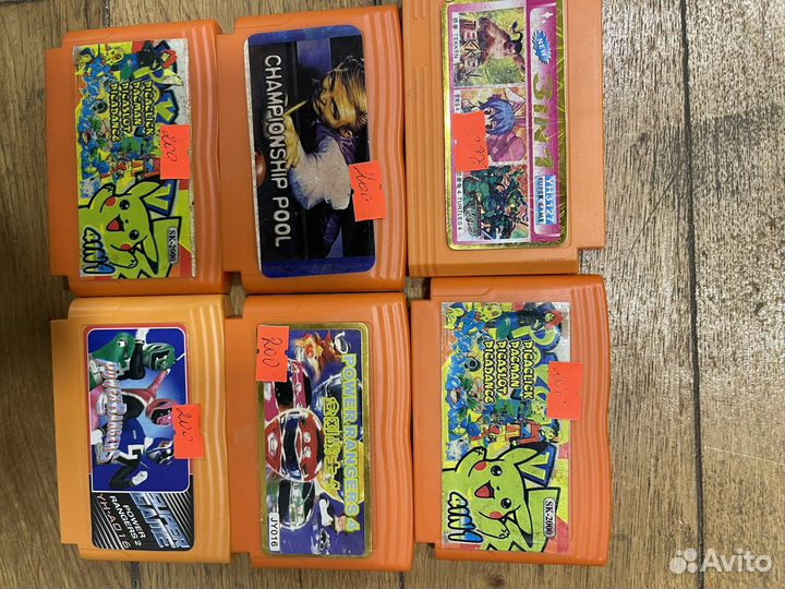 Катриджи на денди приставку