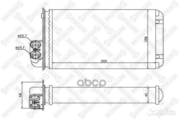 10-35000-SX радиатор печки Renault Megane Scen
