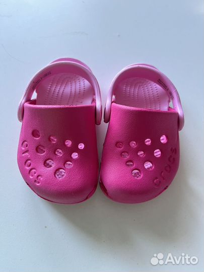 Crocs оригинал детские шлепки сандали сабо 19