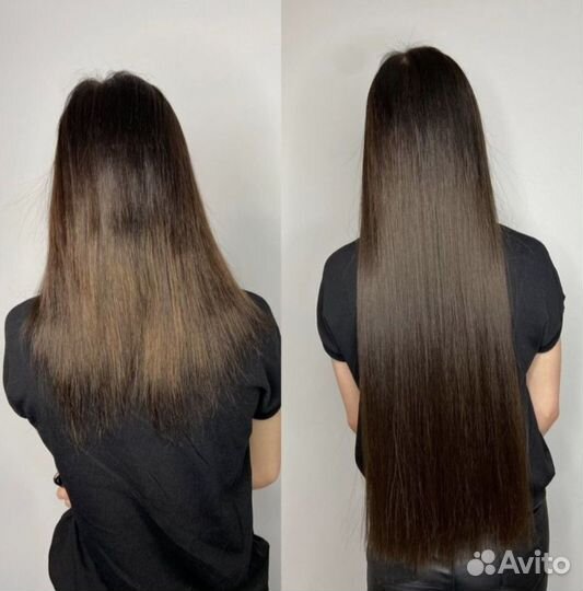 Наращивание волос биопротеиновыми волосами