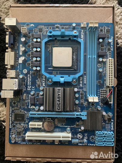 Материнская плата Gigabyte am3+ с процессором
