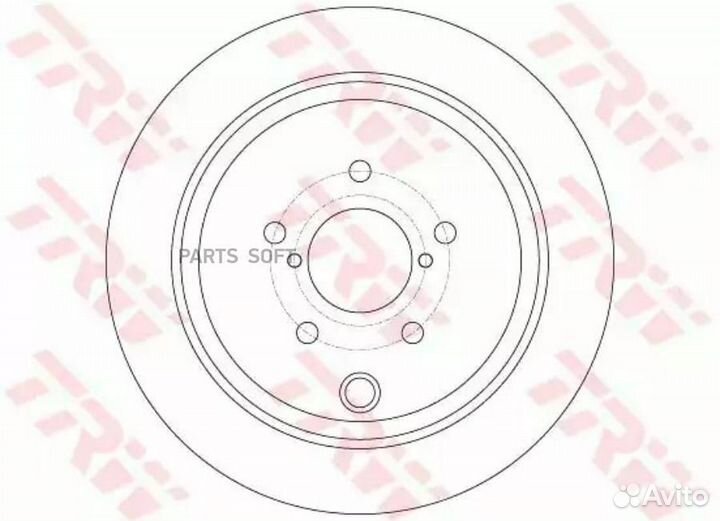 TRW DF6306 Диск тормозной зад. subaru Forester III