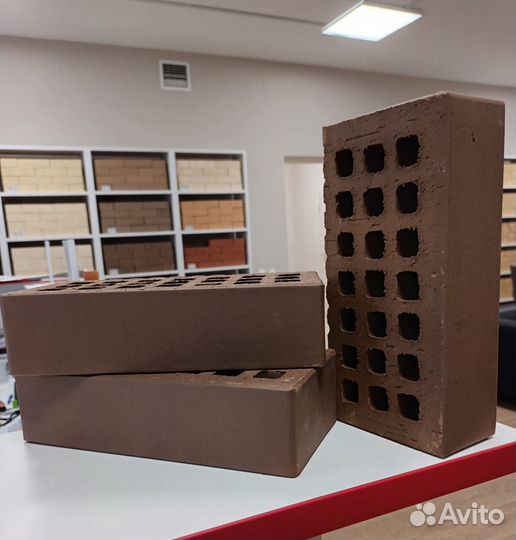 Кирпич облицовочный шоколад сзлк