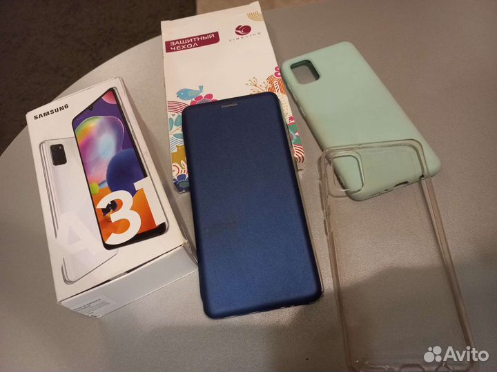 Чехлы, коробка от Samsung A 31