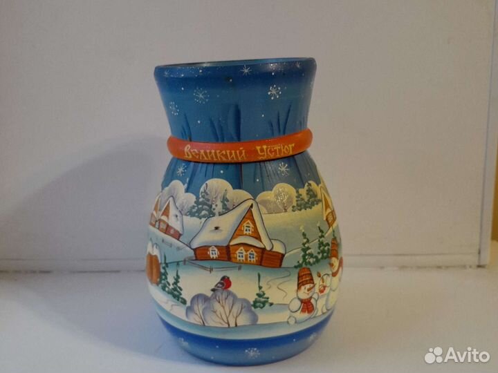 Емкость для хранения сыпучих продуктов роспись