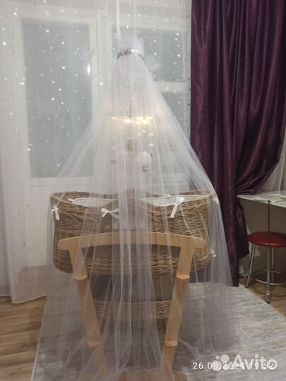 Люлька колыбель плетеная