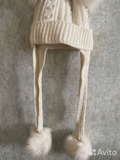 Шапка зимняя для девочки 2-3 года