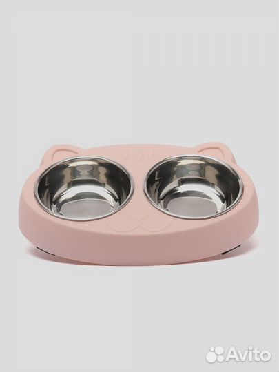 Миска двойная для кошек и котов
