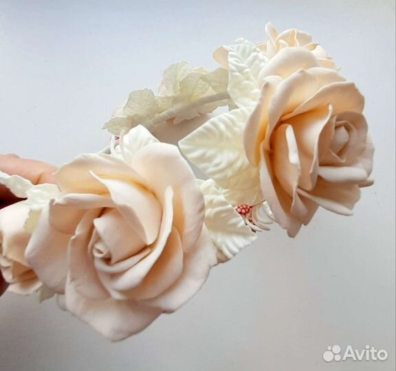 Ободок для волос ручной работы