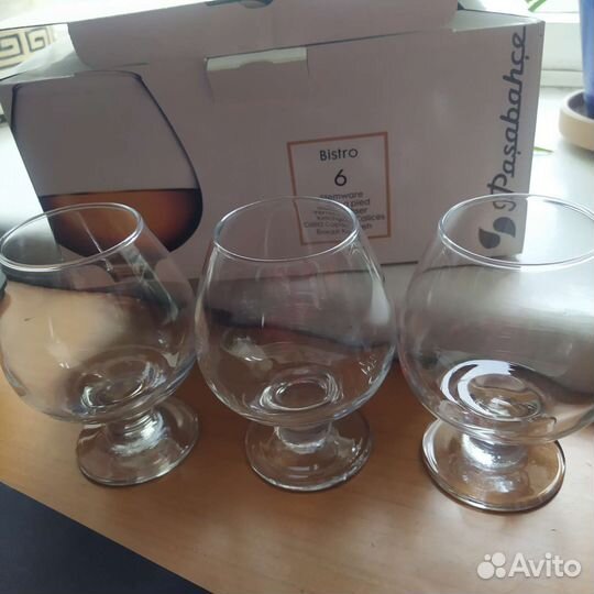 Бокалы для коньяка и бренди kadeh 6 штук