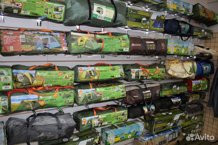 Палатка туристическая четырехместная в ассортимент