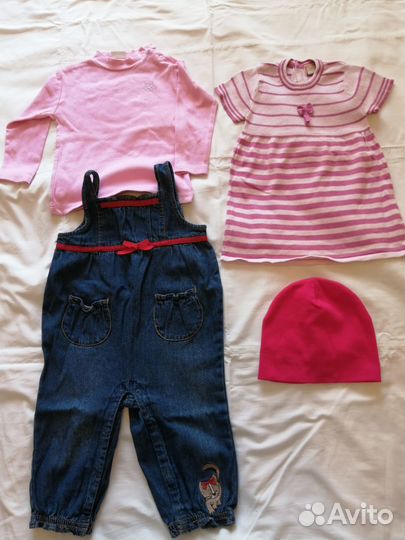 Детская одежда для девочки 1-1,5 года, бу