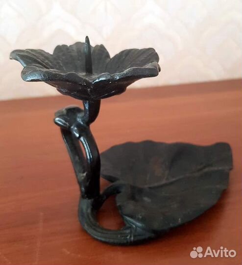 Каслинское чугунное литье подсвечник 