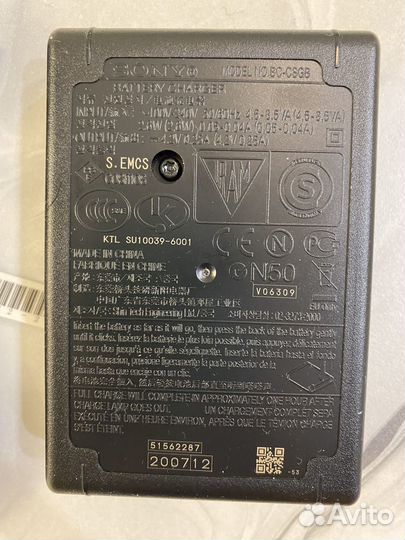 Зарядное устройство для фотоаппарата sony