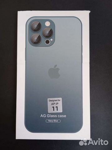 Стеклянный матовый чехол iPhone 11