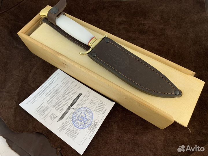 Легенда финка нквд белый акрил 95Х18