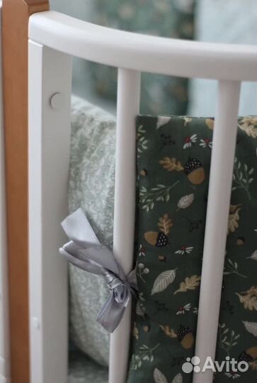 Новые бортики подушки в детскую кроватку