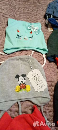 Детские новые шапочки хлопок