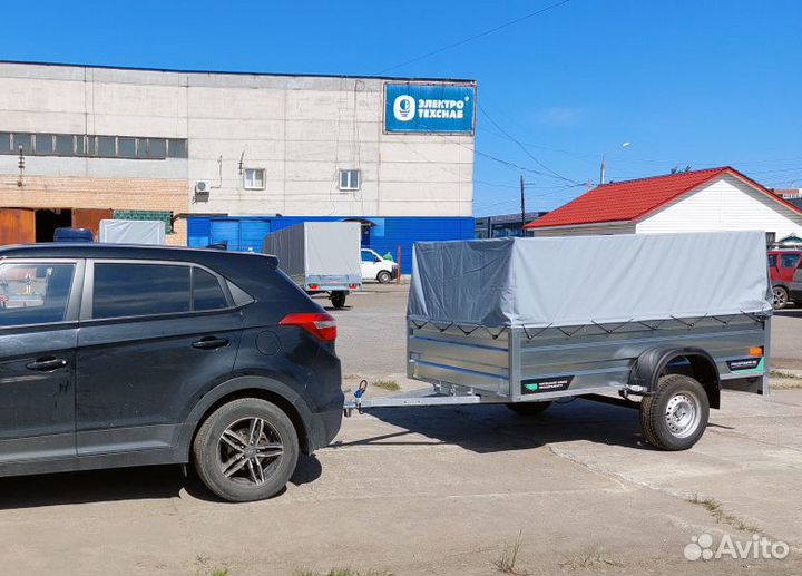 Прицеп титан оцинкованный 2.5х1.3 с бортом 500 мм