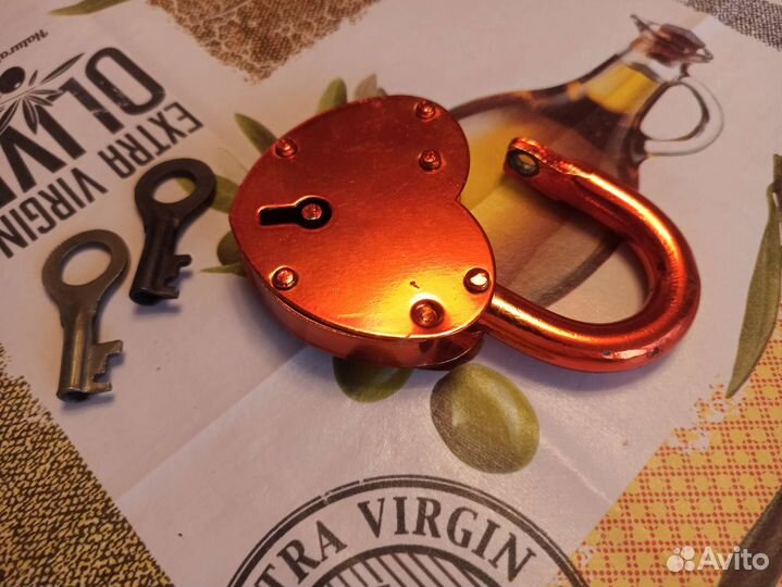 Замок навесной оранжевый блеск