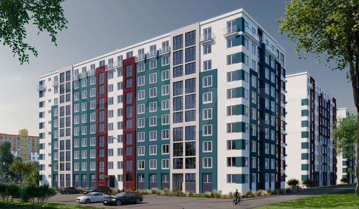 2-к. квартира, 62,3 м², 5/10 эт.