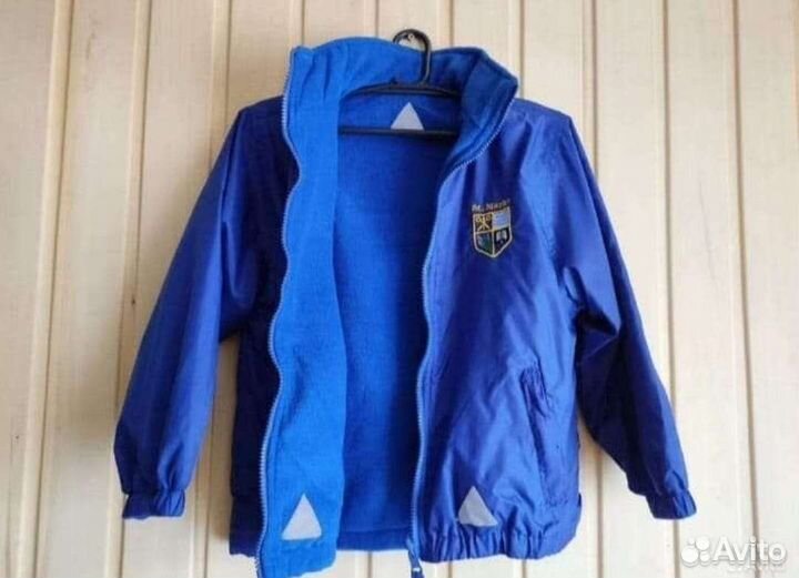 Ветровка флиска 116 двусторонняя для мальчика