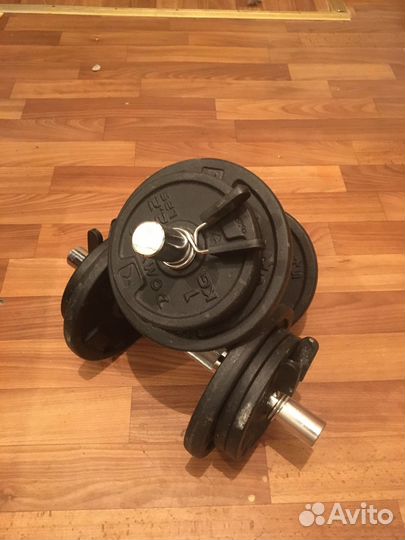 Гантели 2 шт по 10 кг, разборные