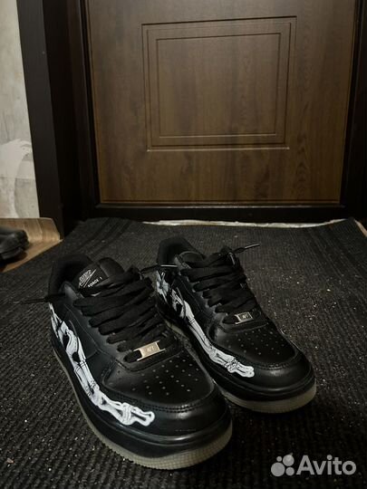 Nike air force 1 black skeleton