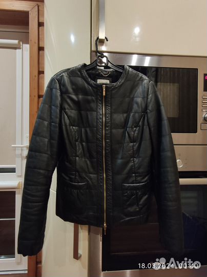 Куртка кожаная женская geox 44 46