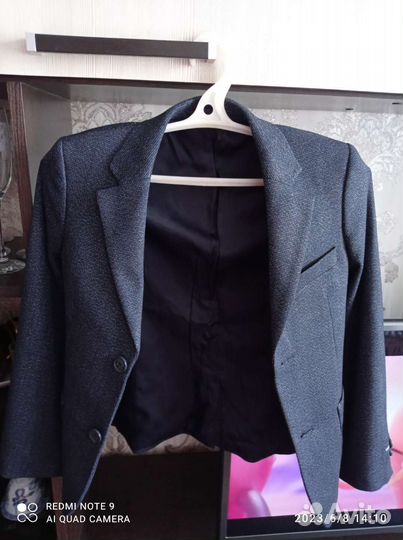 Пиджак школьный, размер 134