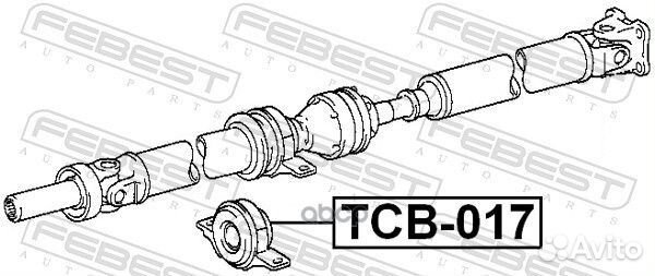Подшипник подвесной карданного вала TCB017 Febest