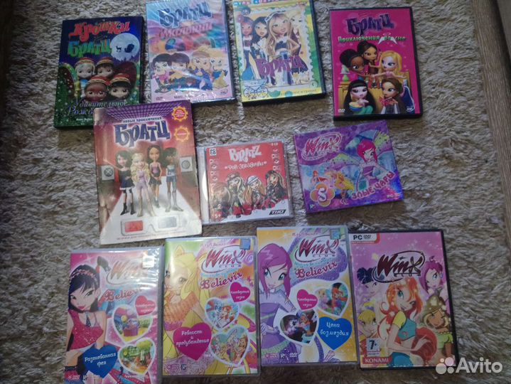 Журналы Винкс, феи, диски для девочек