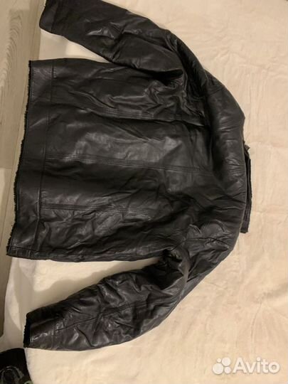 Кожанная куртка натуральная мужская 48 50 размер