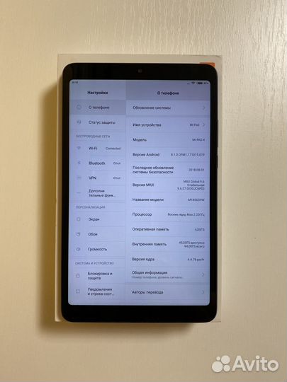 Планшет xiaomi mi pad 4