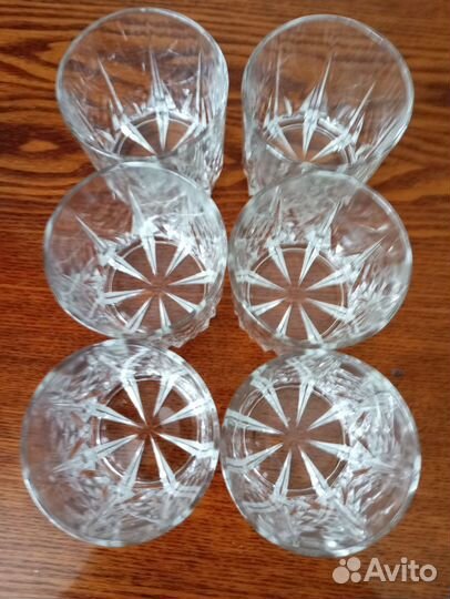 Стаканы стопки, рюмки - набор 6 штук СССР