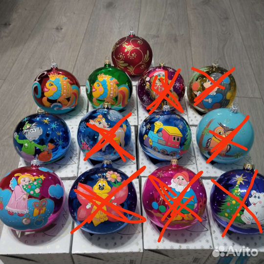 Елочные игрушки стекло украшения