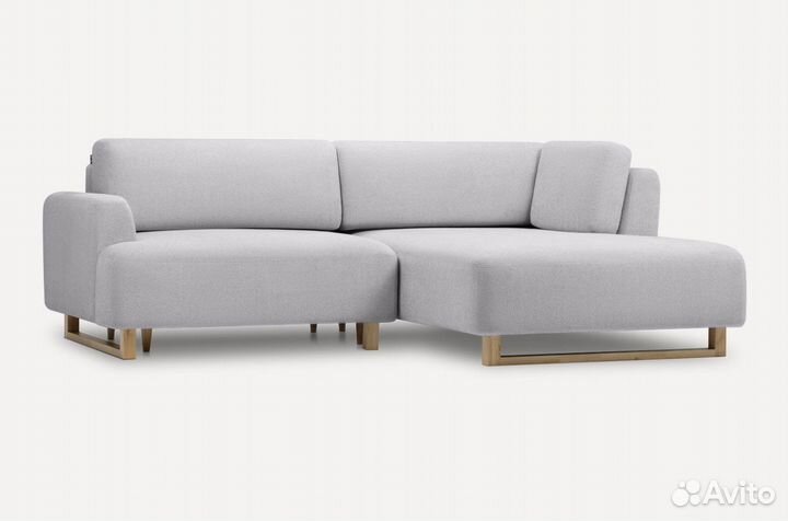 Диван угловой Онте Bucle Silver