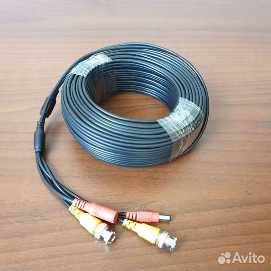 Готовый кабель для видеонаблюдения с питанием