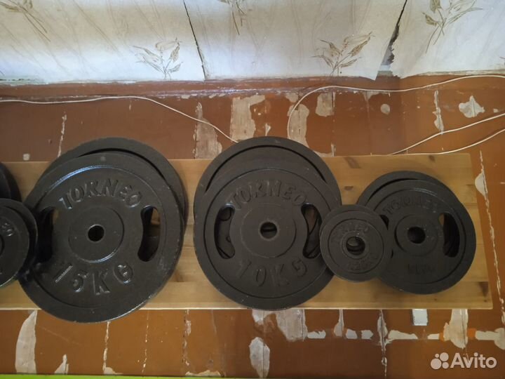 Штанга, гриф, блины