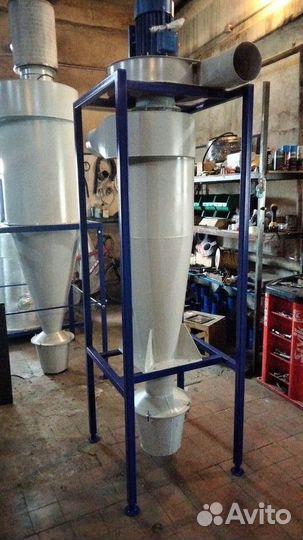 Циклон промышленный осадитель, разгрузитель