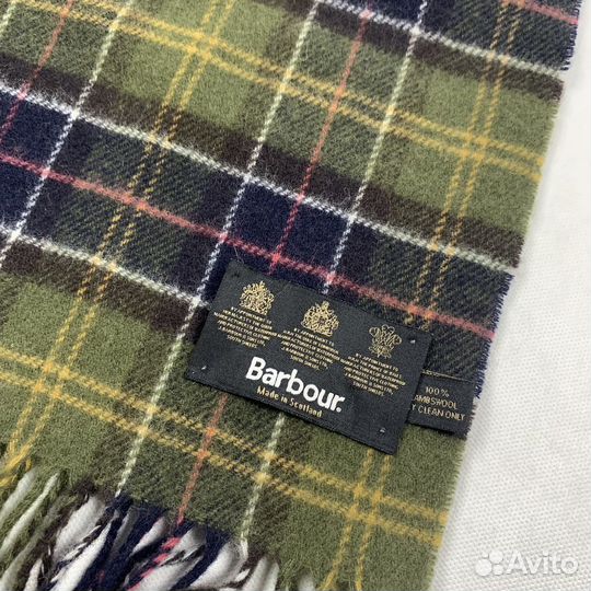 Шерстяной шарф Barbour в классическую клетку