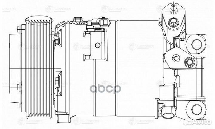 Компрессор кондиционера (запчасть) lcac14N9 luzar