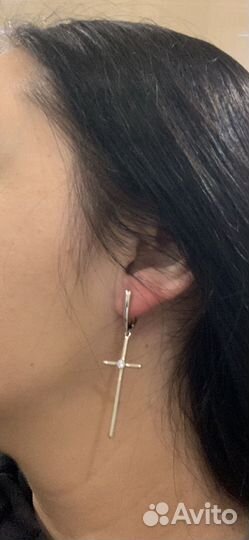 Серьги кресты