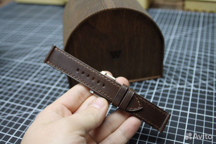 Ремень для часов из натуральной кожи