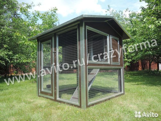 Курятник с выгулом для кур