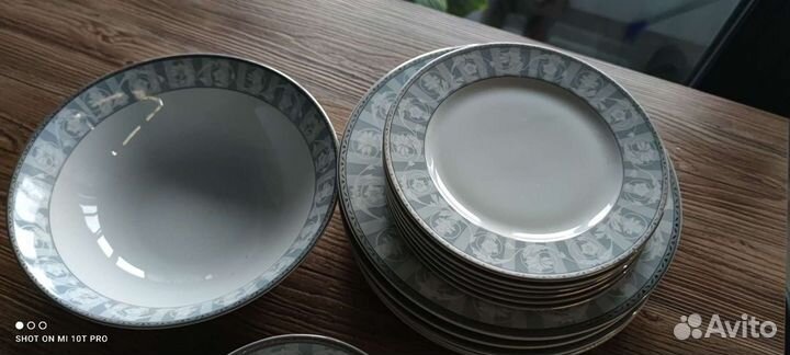 Набор столовой посуды без суповых, на 6 персон